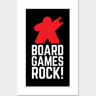 Board Games Rock Meeple Posters and Art